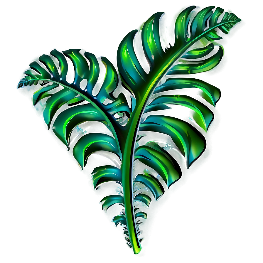 Tropical Leaf Accent Png Jvm98