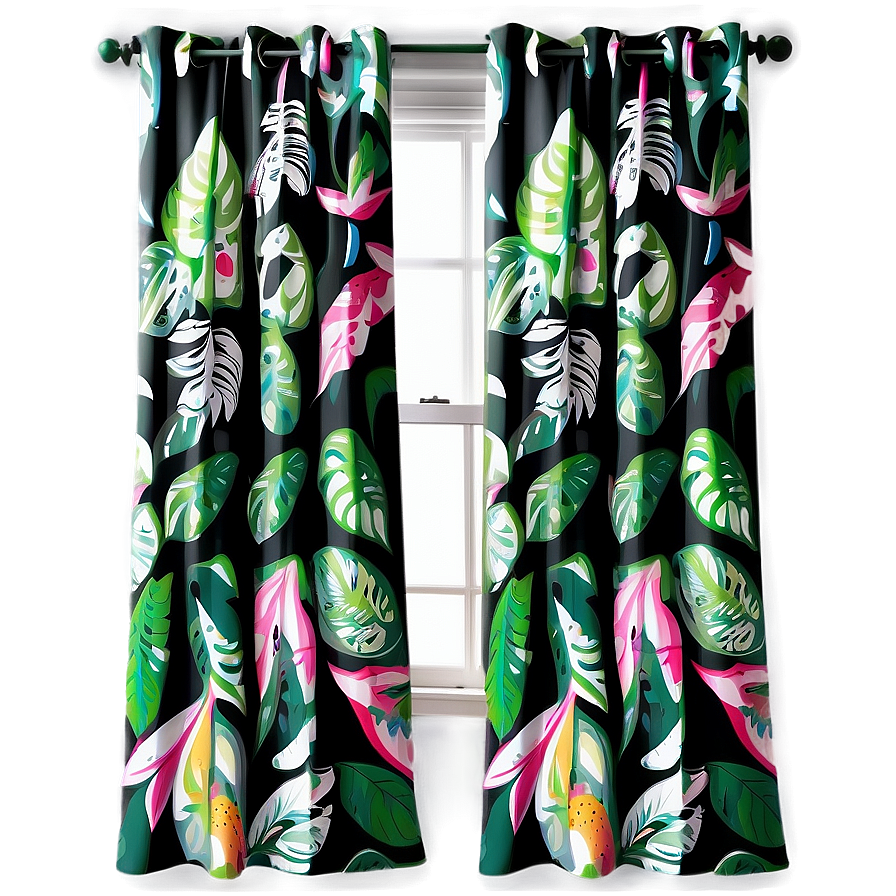 Tropical Leaf Curtain Png 47