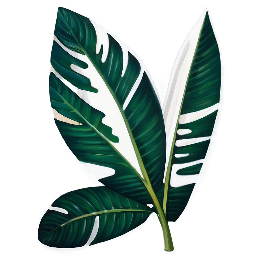 Tropical Leaf Sticker Png 06122024