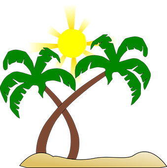 Tropical_ Nighttime_ Palm_ Silhouette