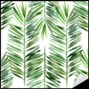 Tropical Palm Leaves Pattern