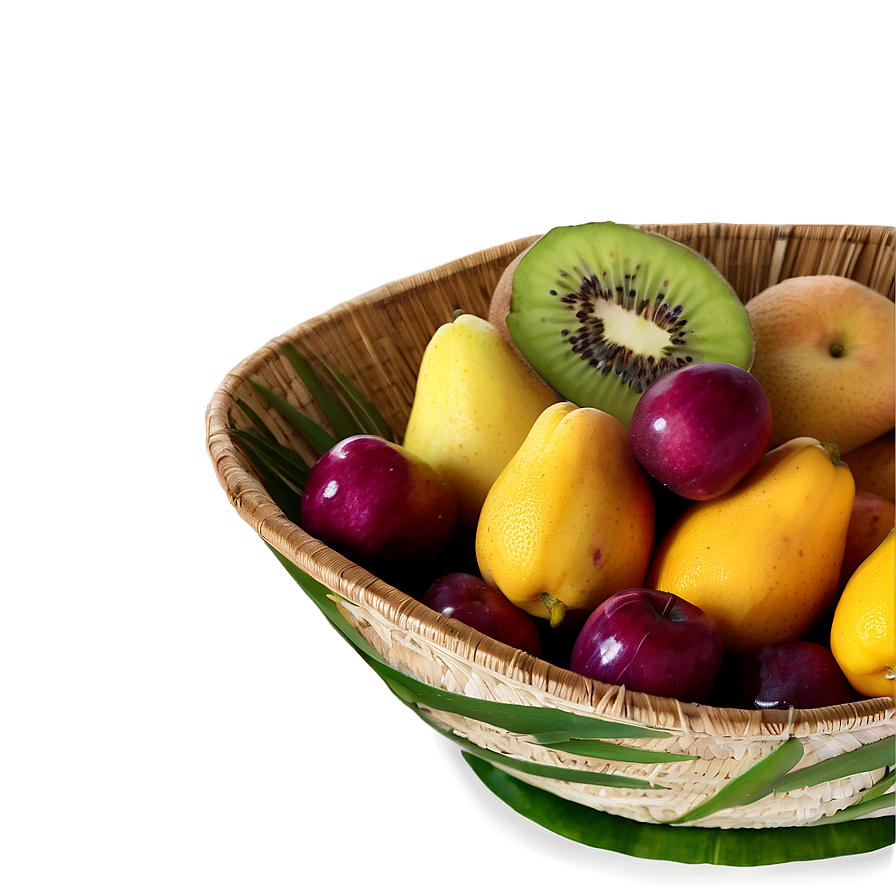 Tropical Paradise Fruit Bowl Png Vef