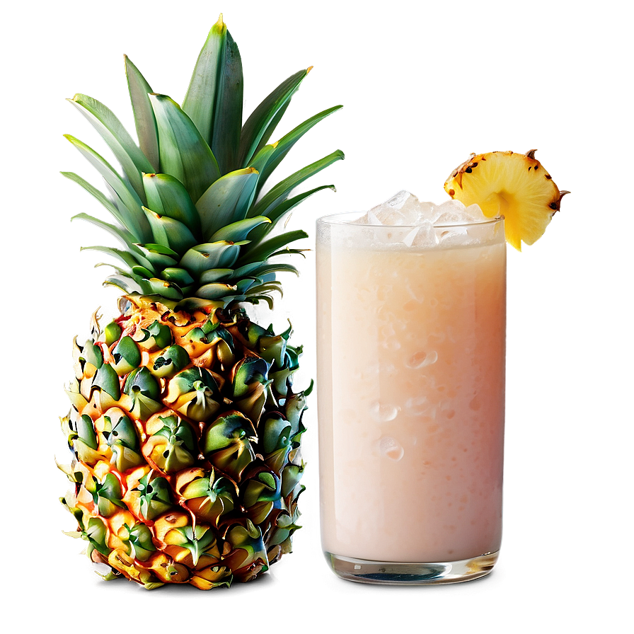 Tropical Pineapple Drink Png Hag10