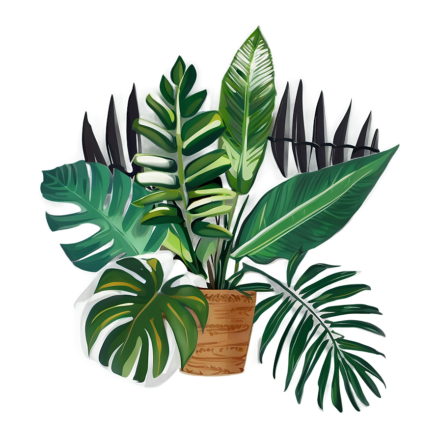 Tropical Plant Bouquet Png 33