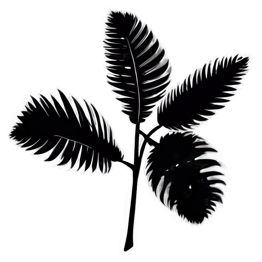 Tropical Plant Silhouette Png 80