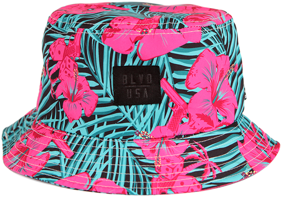 Tropical Print Bucket Hat