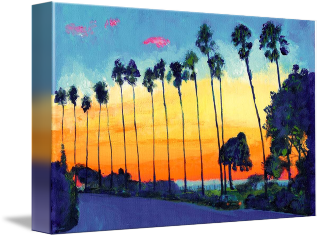 Tropical Sunset Painting