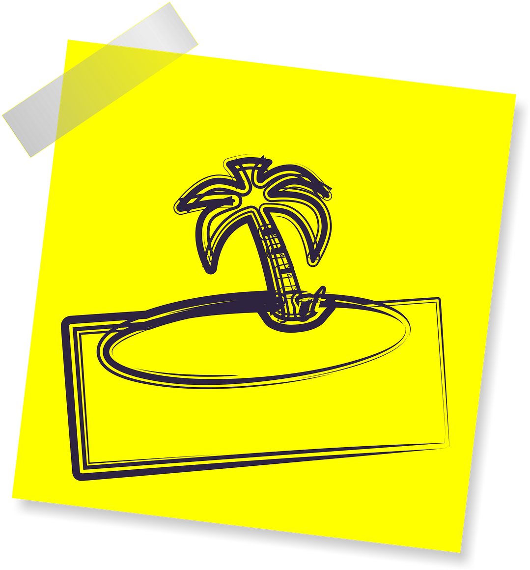 Tropical Vacation Note Icon