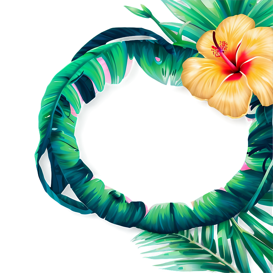 Tropical Vibes Frame Png 17