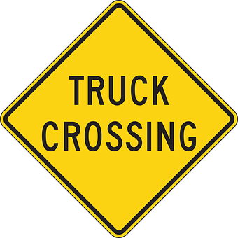 Truck Crossing Sign