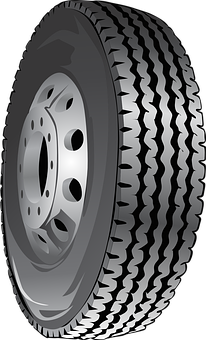 Truck Tire Vector Illustration