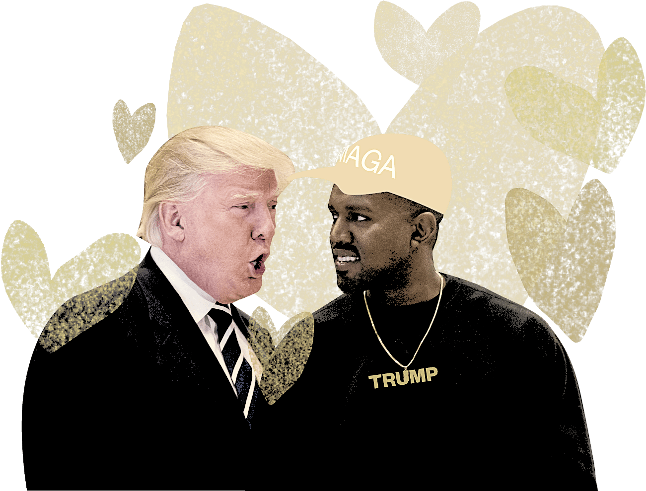 Trumpand Kanye M A G A Moment