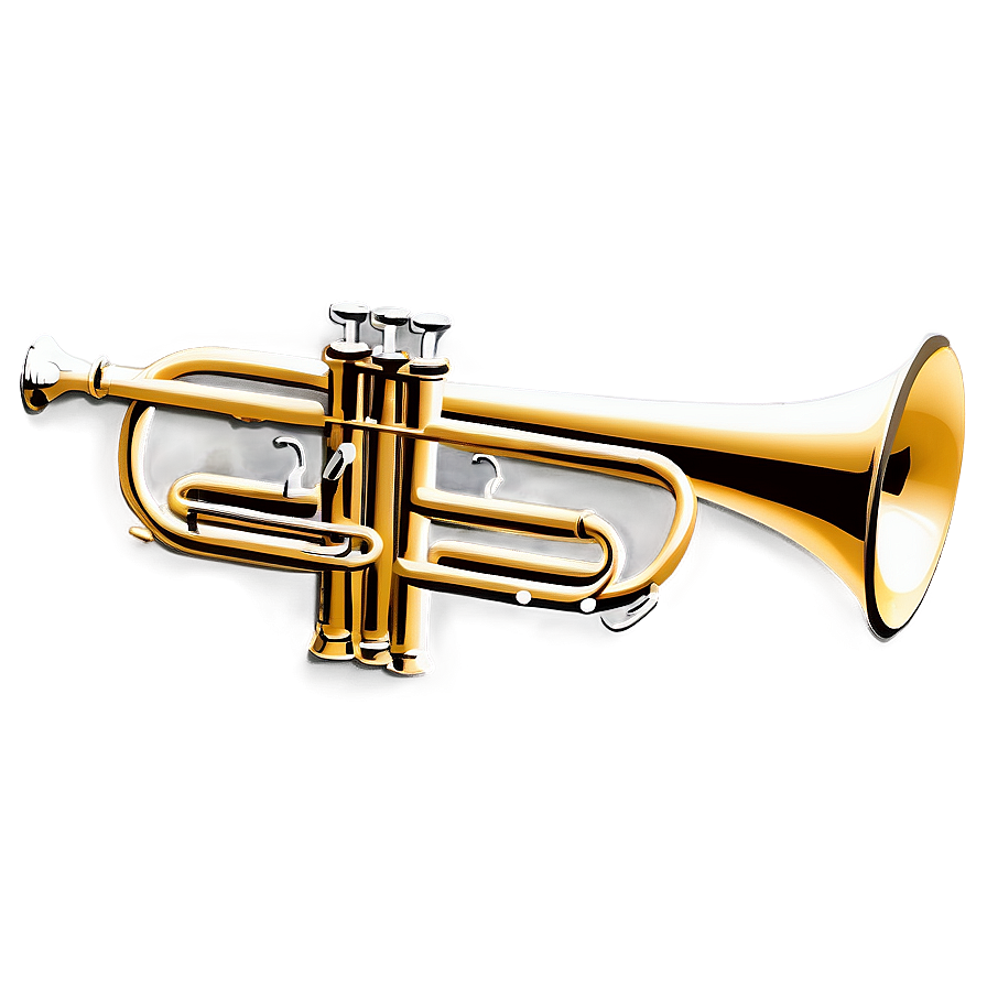 Trumpet On Music Stand Png 05242024