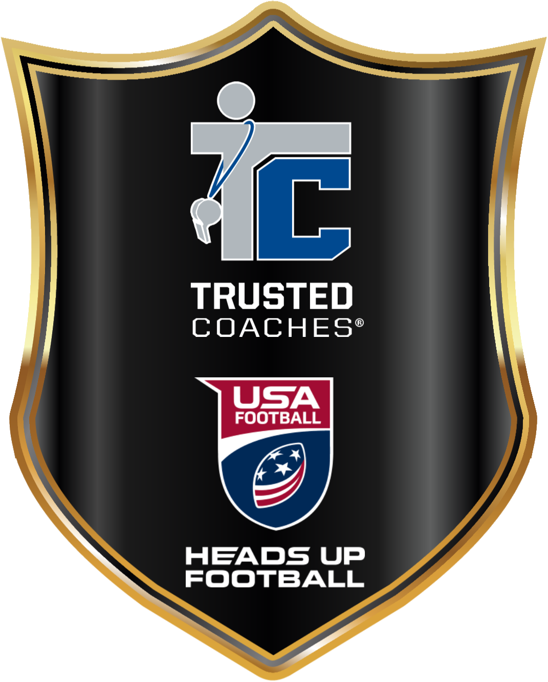 Trusted Coaches U S A Football Heads Up Logo