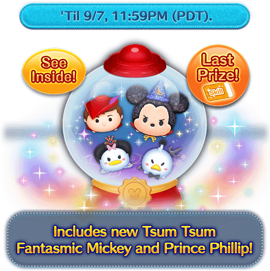 Tsum Tsum Fantasmic Mickey Prince Phillip Promotion