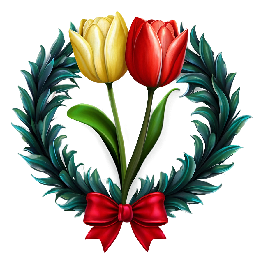 Tulip Wreath Png Klt72