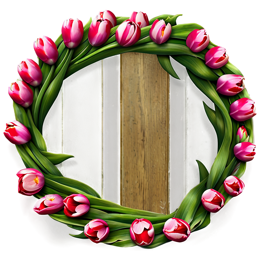 Tulip Wreath Png Xfs28