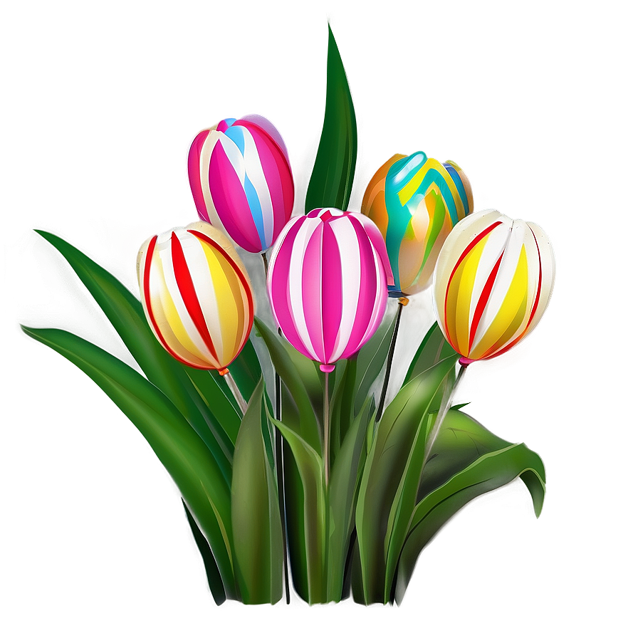 Tulips And Balloons Png 42