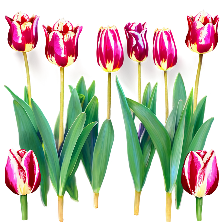 Tulips And Bees Png 81