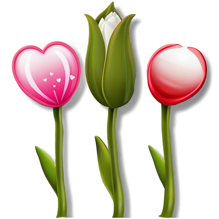 Tulips And Hearts Png 31