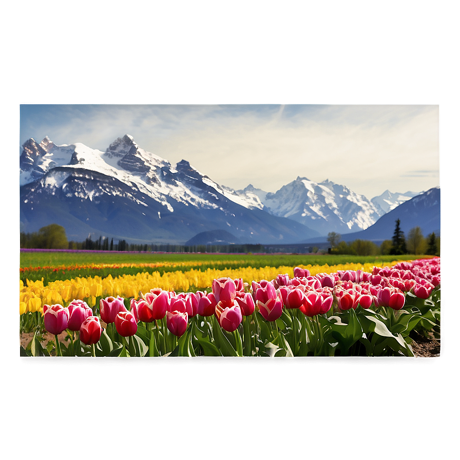 Tulips And Mountains Png Eiy63