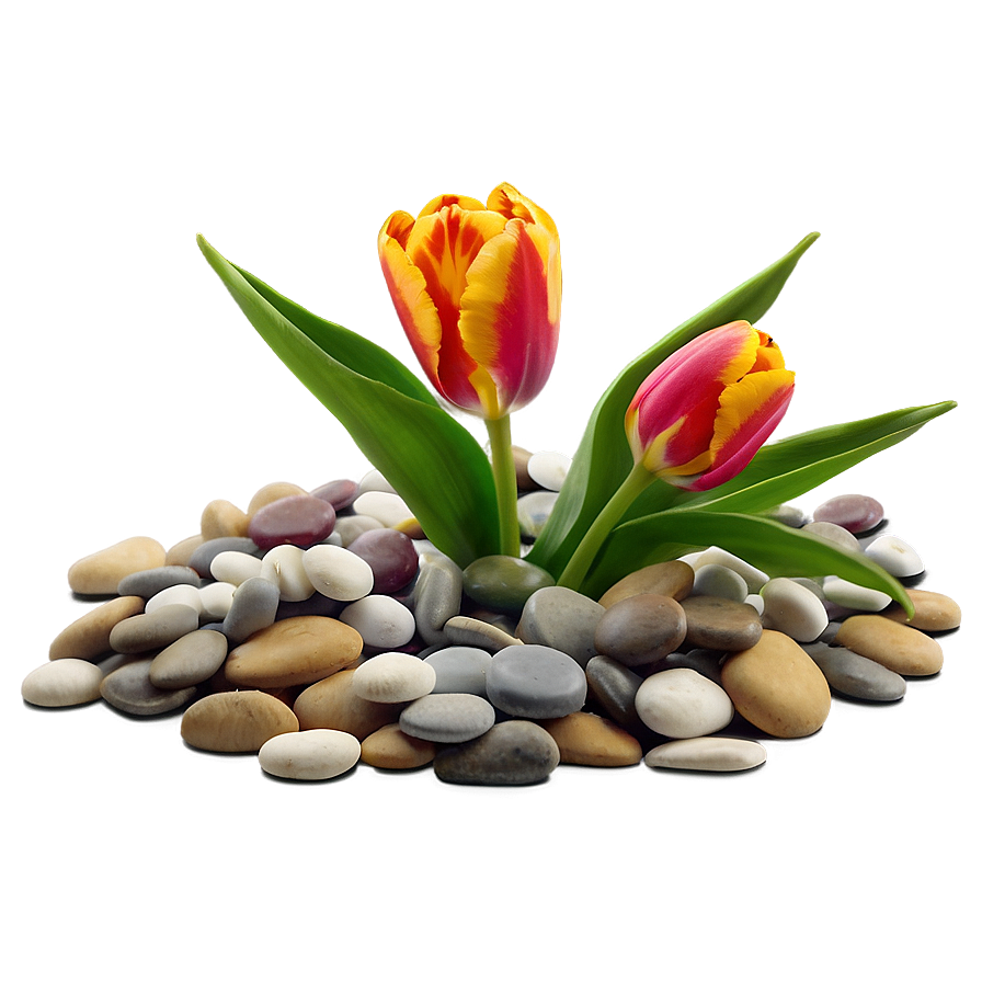 Tulips And Pebbles Png Yct85