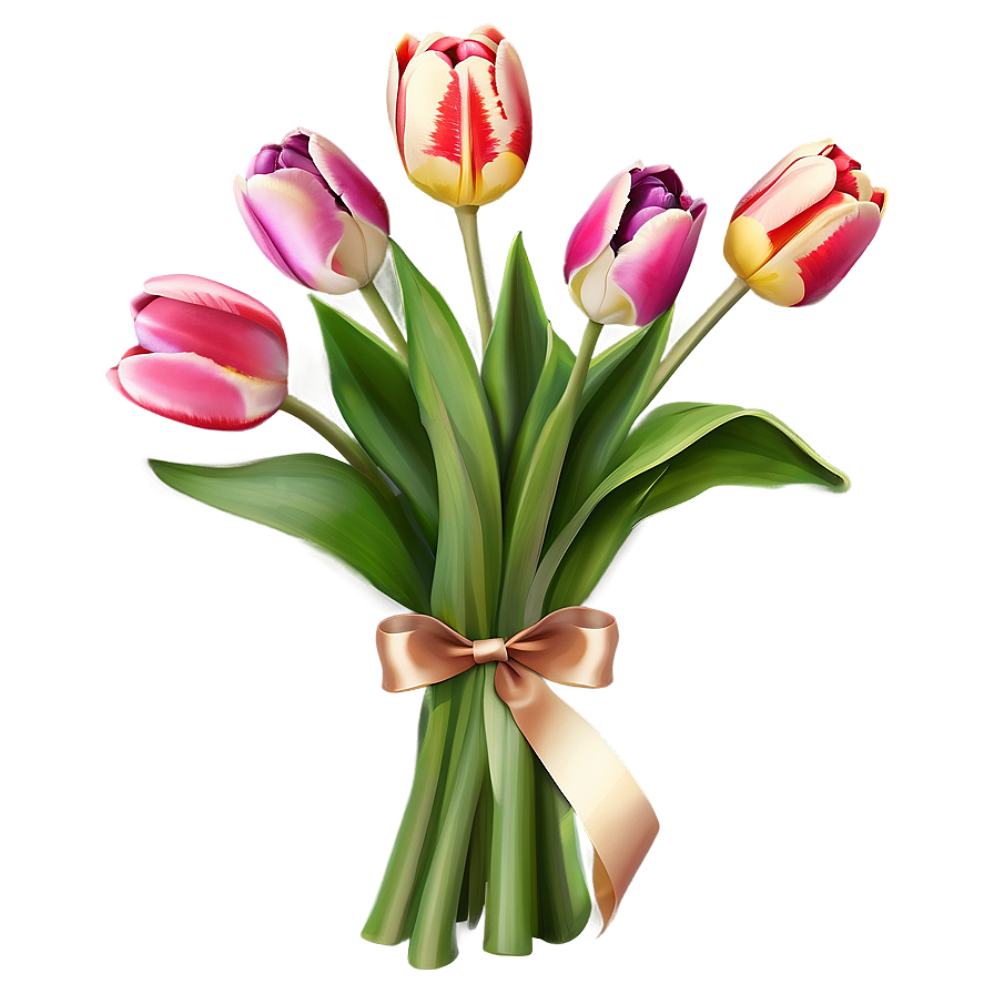 Tulips Bouquet Gift Png Jol