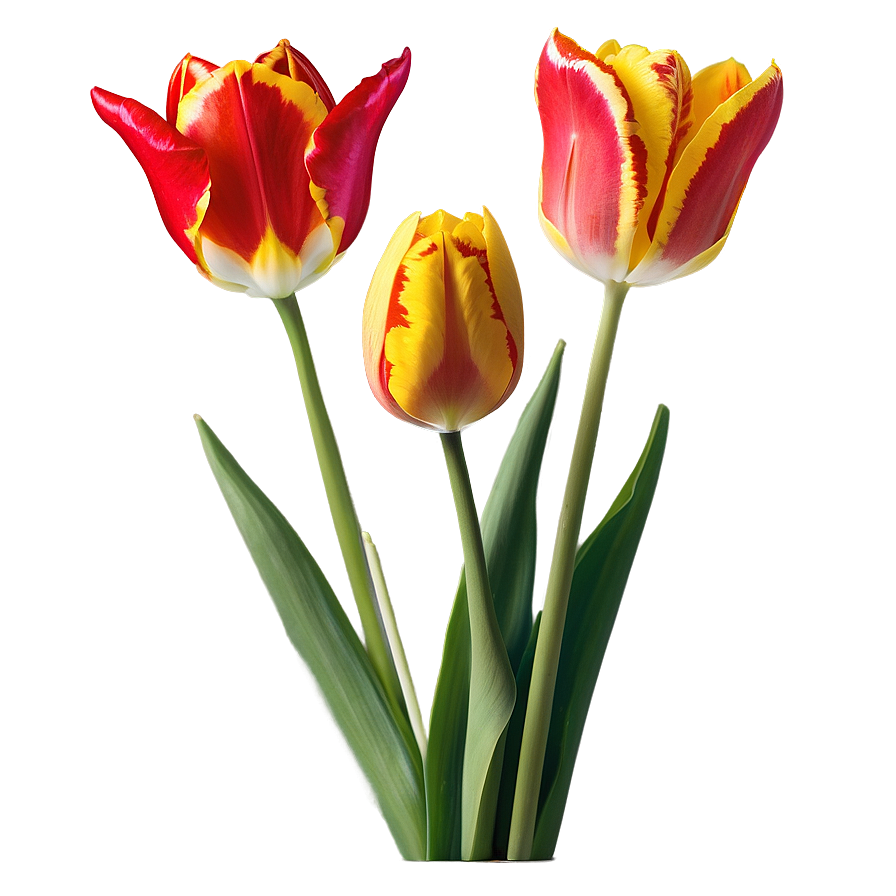 Tulips In Bloom Png Hhx