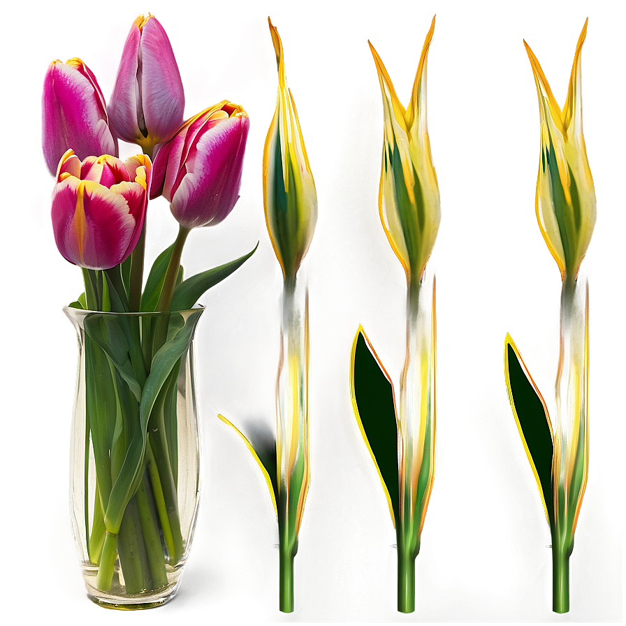 Tulips In Vase Png Pct46