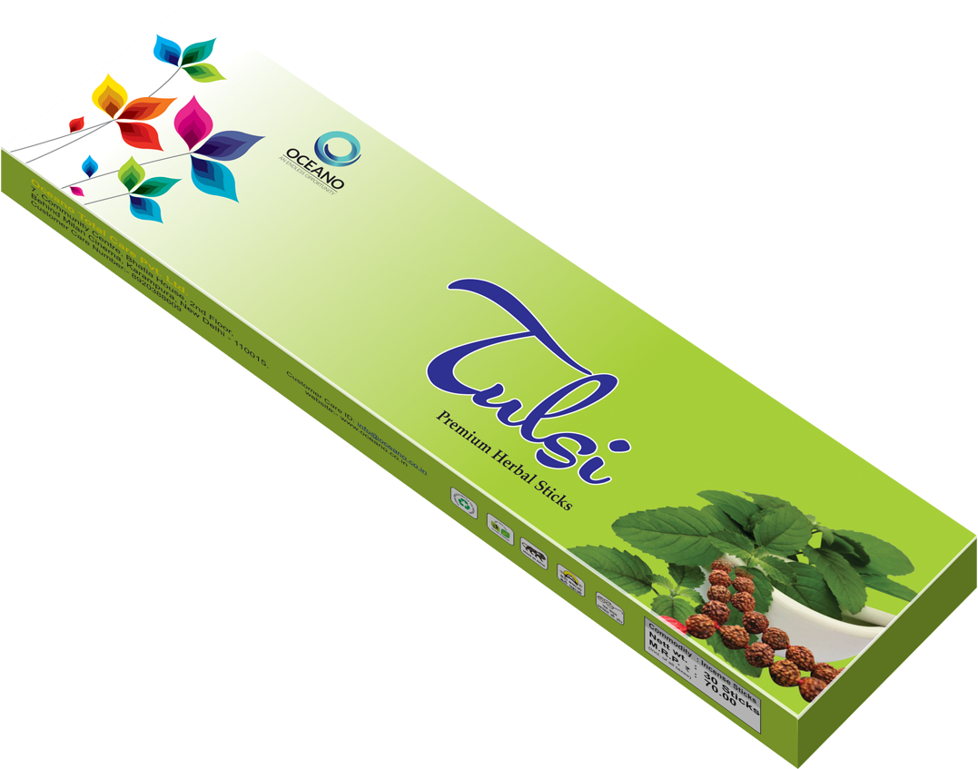 Tulsi Herbal Incense Sticks Packaging