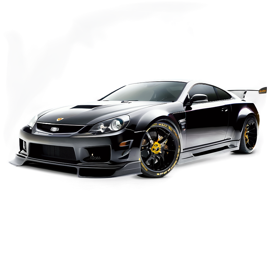 Tuned Black Car Png 06262024