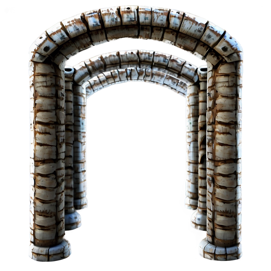 Tunnel With Wooden Beams Png Fti37