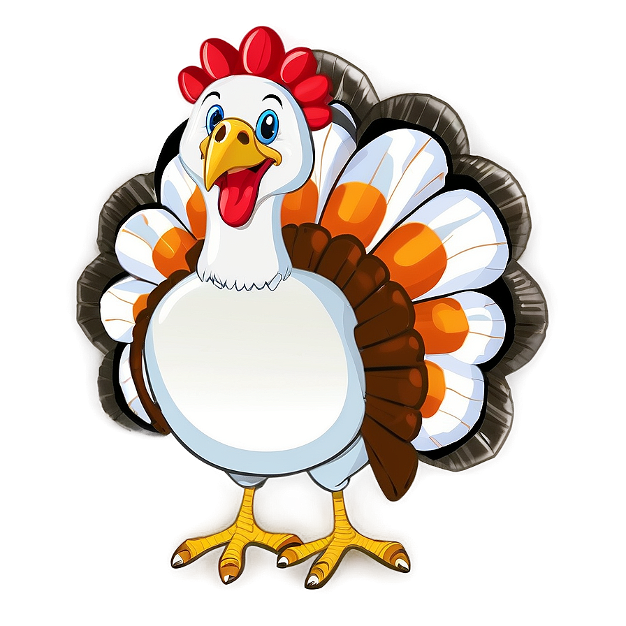 Turkey Cartoon For Thanksgiving Png 06272024