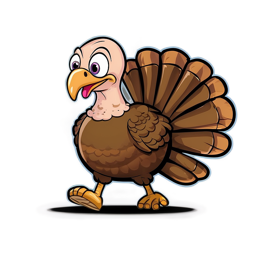 Turkey Cartoon Running Png Tfh