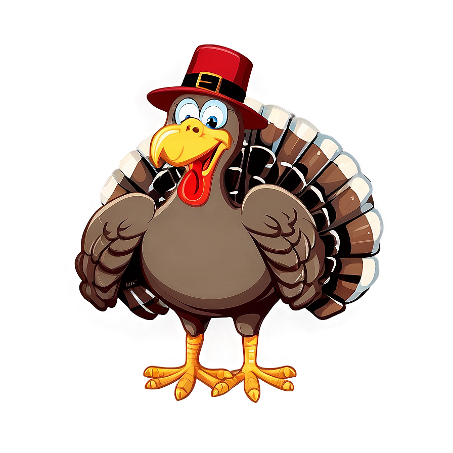 Turkey Cartoon With Hat Png 68