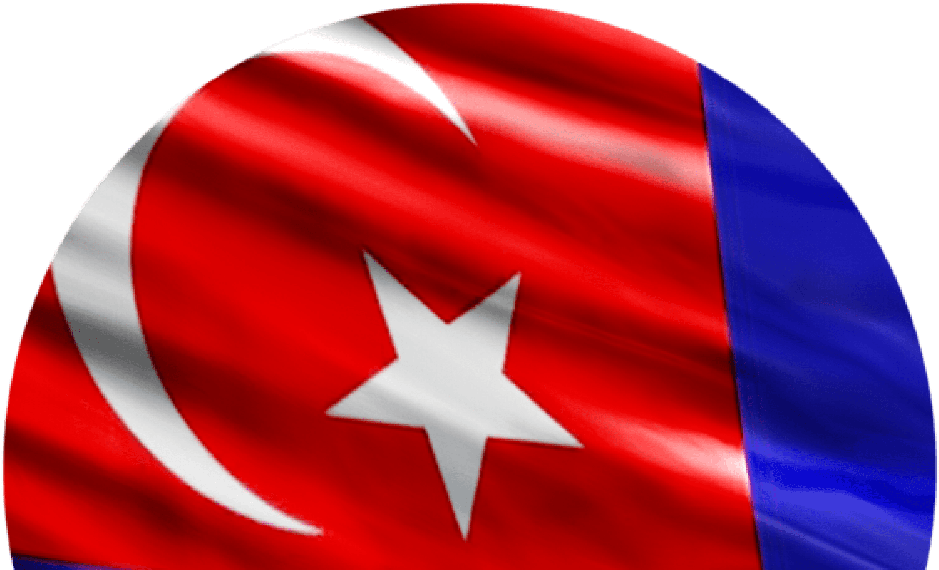 Turkish Flag Closeup Waving