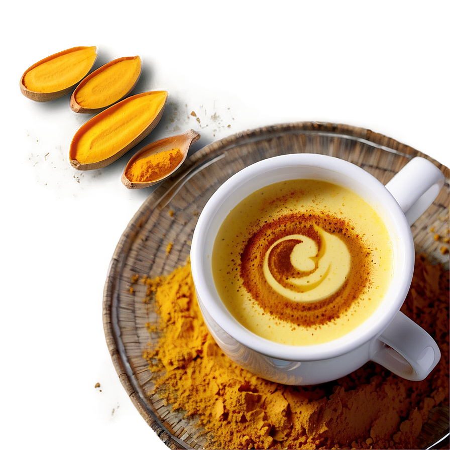 Turmeric Latte Golden Png Oye5