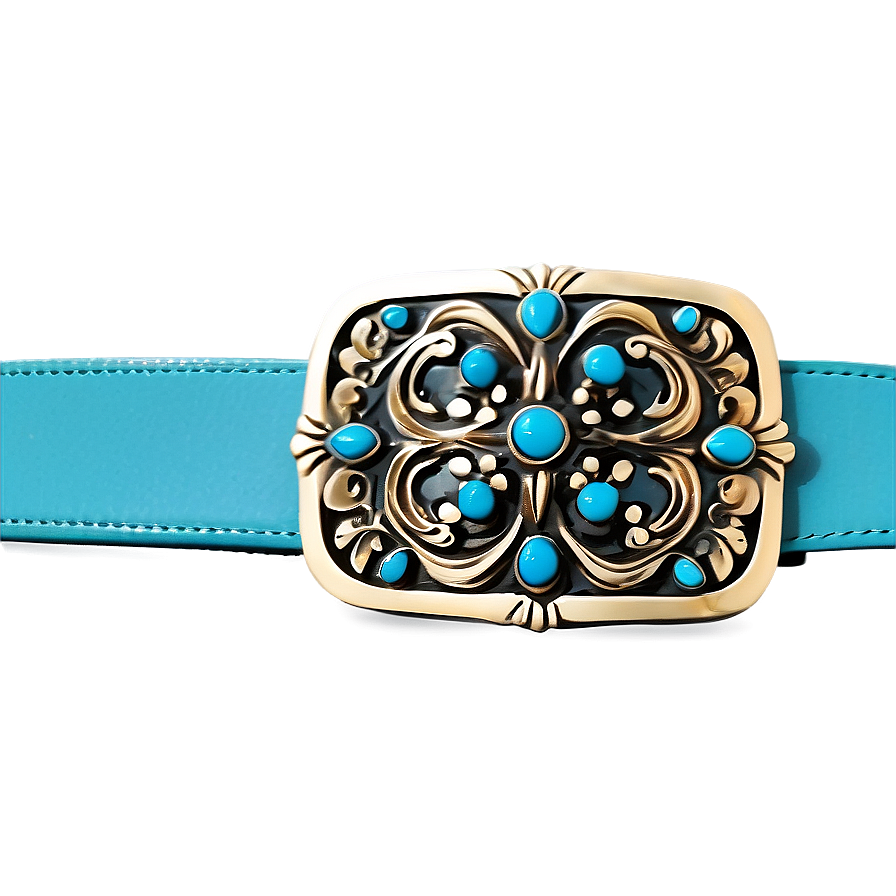 Turquoise Belt Buckle Png Umc21