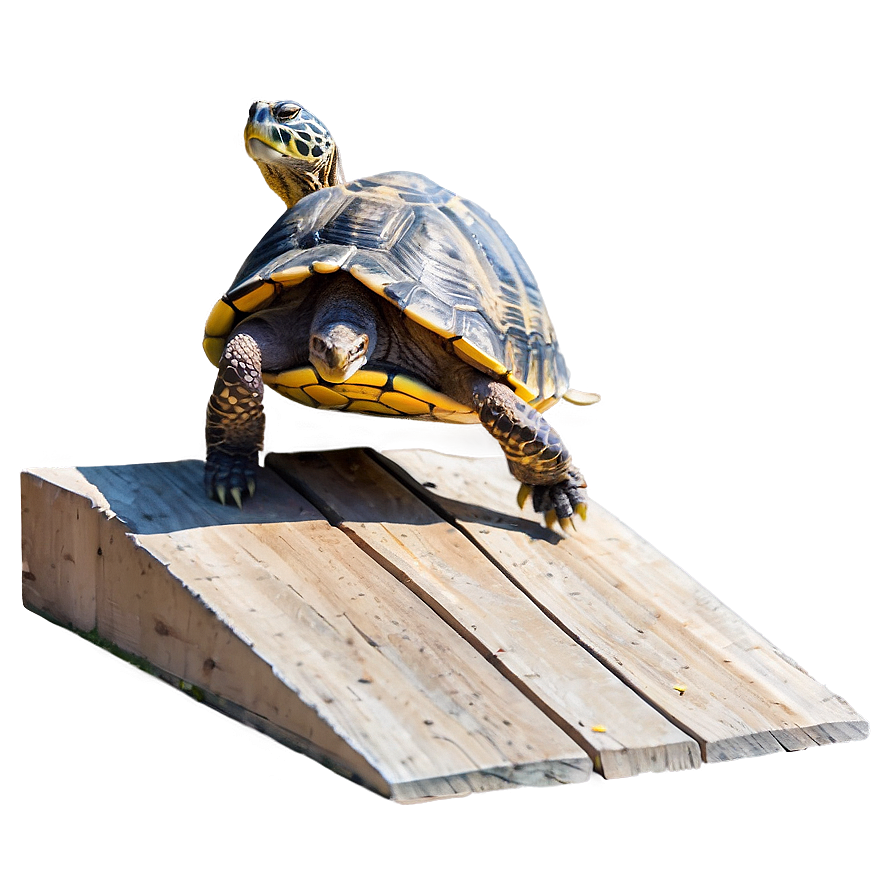 Turtle Climbing Over Obstacle Png Fen