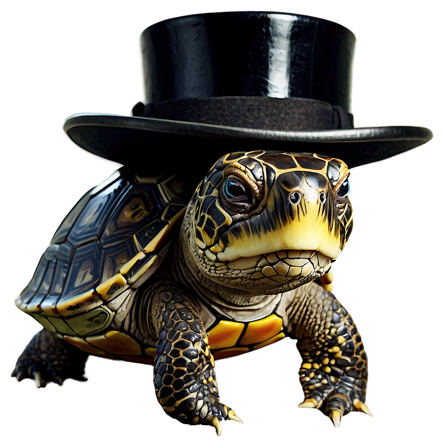 Turtle In A Top Hat Png Gdl88