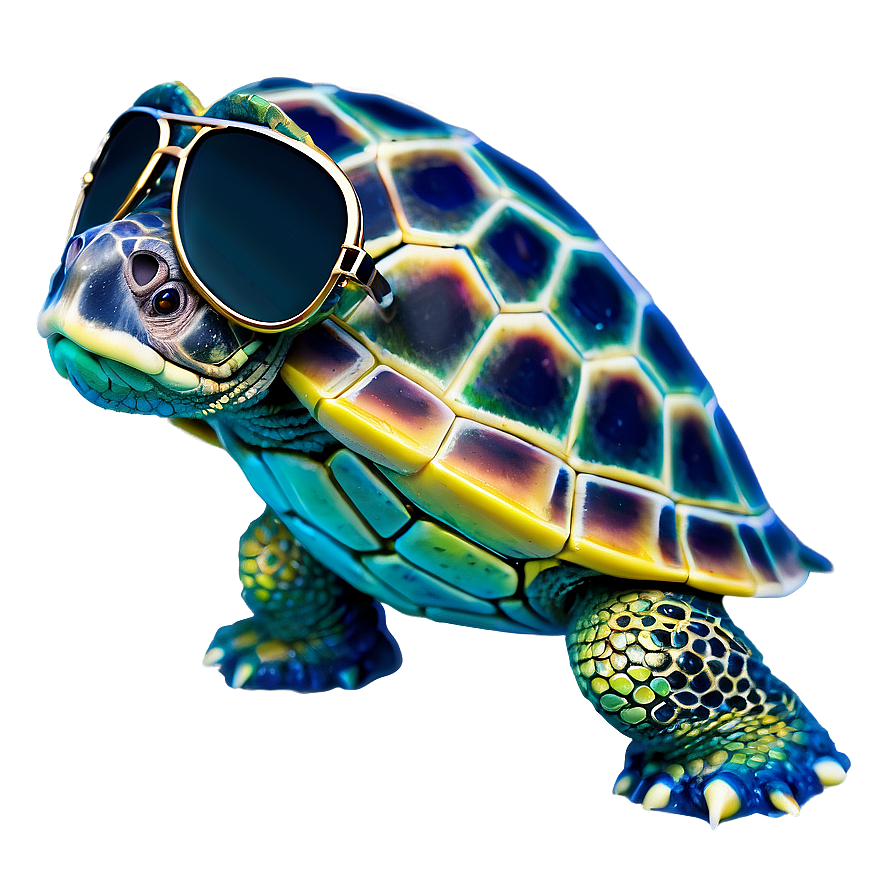 Turtle With Sunglasses Png Mjr