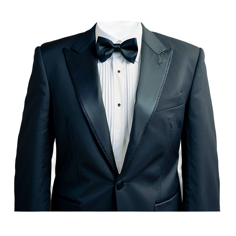 Tuxedo With Satin Lapels Png Hoq