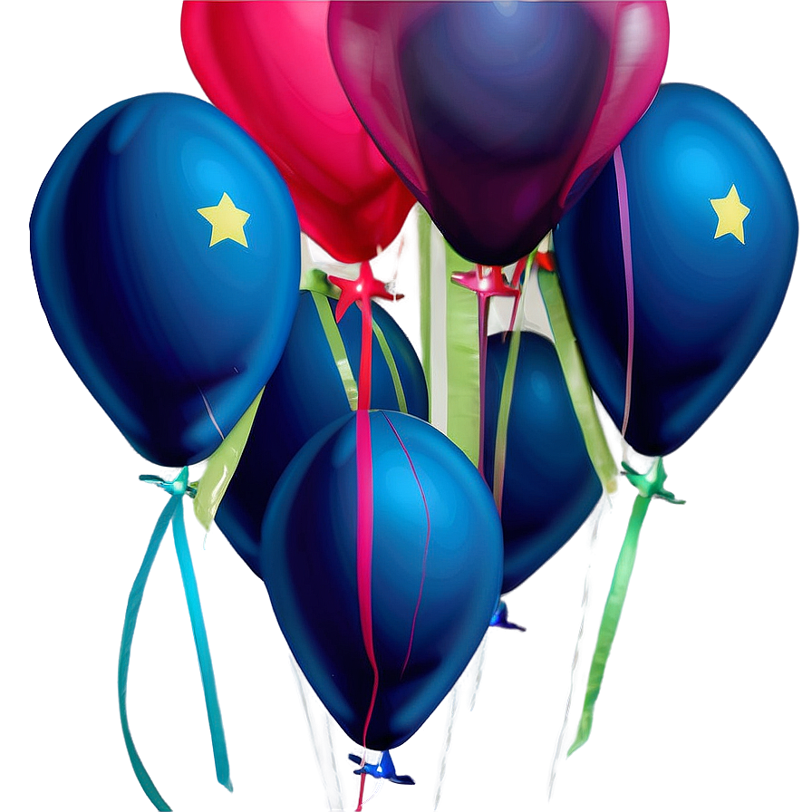 Twilight Blue Balloons Png 58