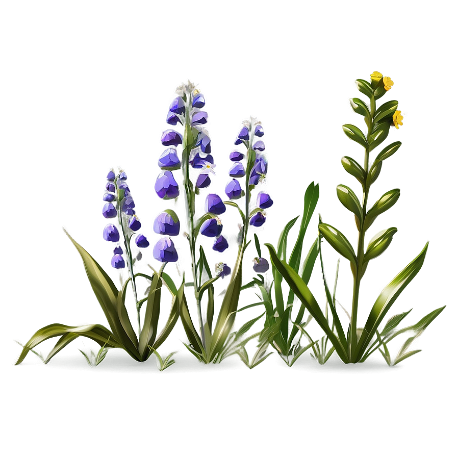 Twilight Wildflowers Scene Png 11