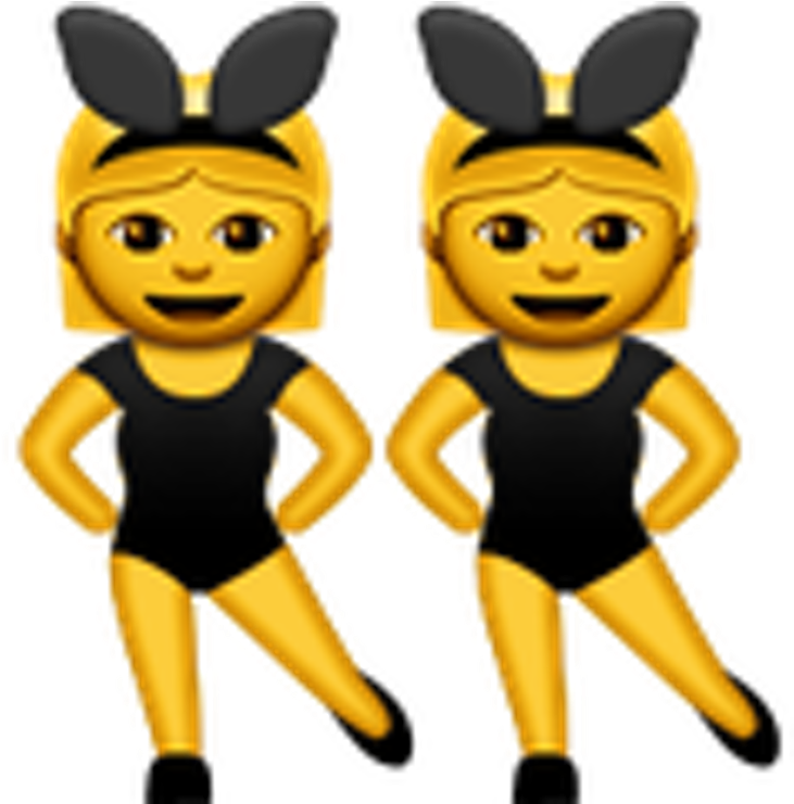 Twin_ Bunny_ Emoji_ Girls