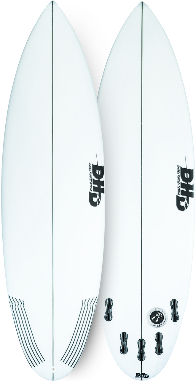 Twin Surfboards White Background