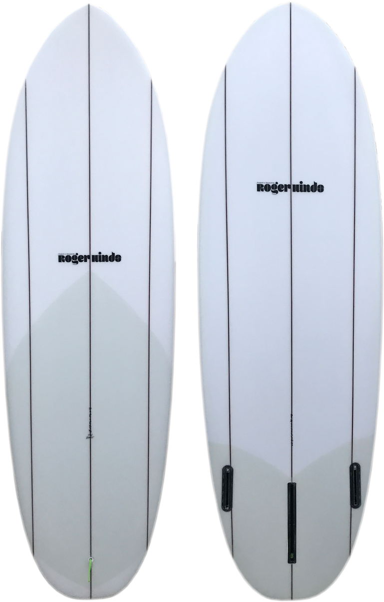 Twin Surfboards White Background