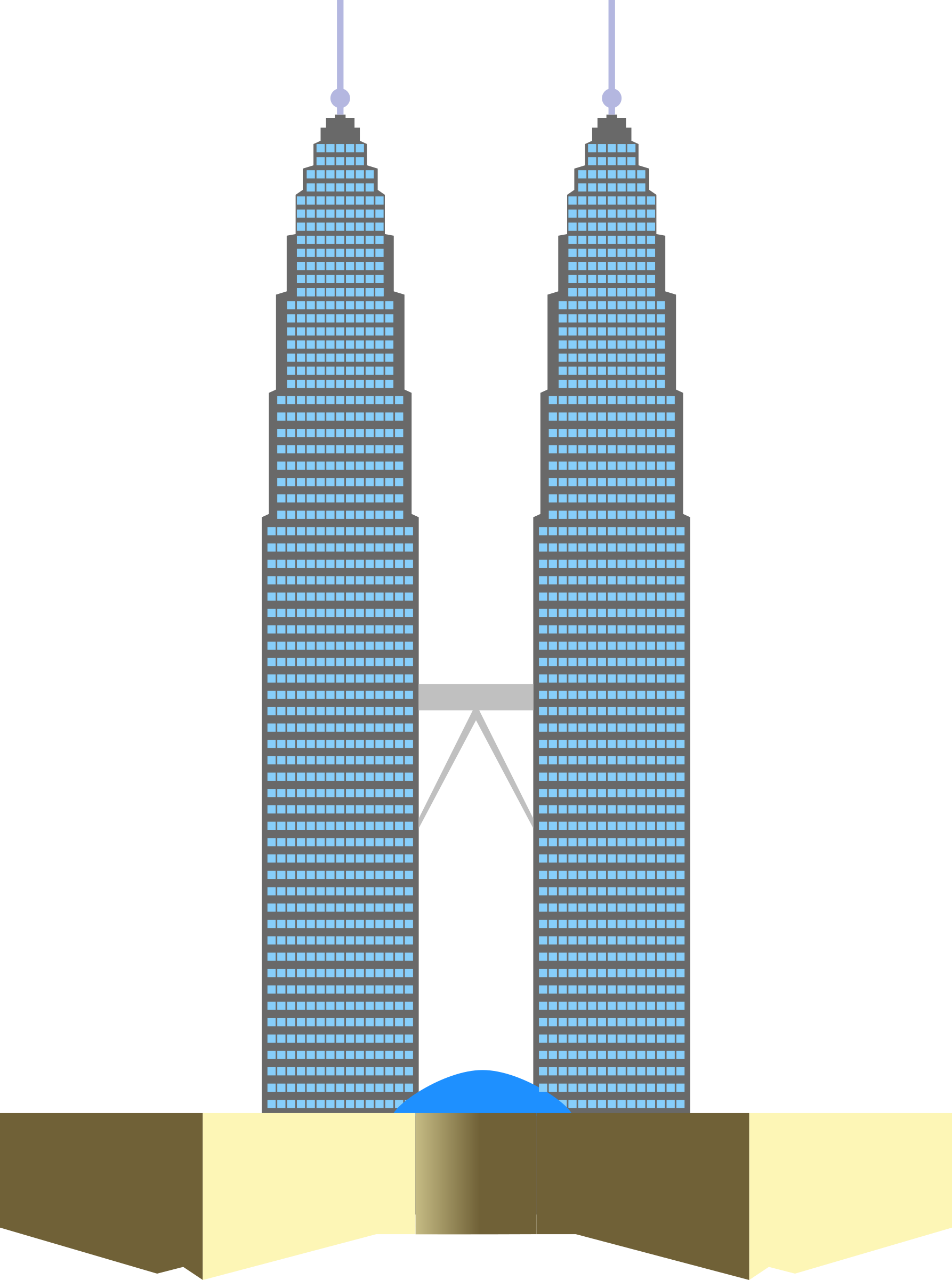 Twin Tower Pixel Art