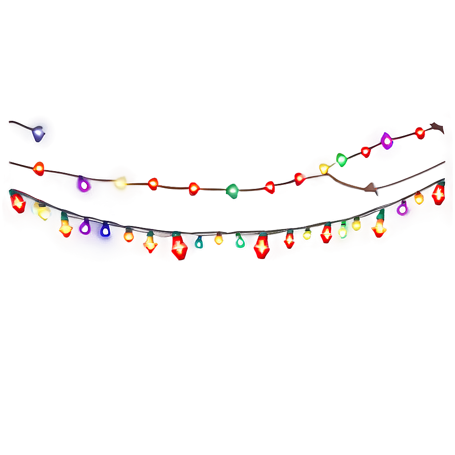 Twinkle Christmas String Lights Png 31