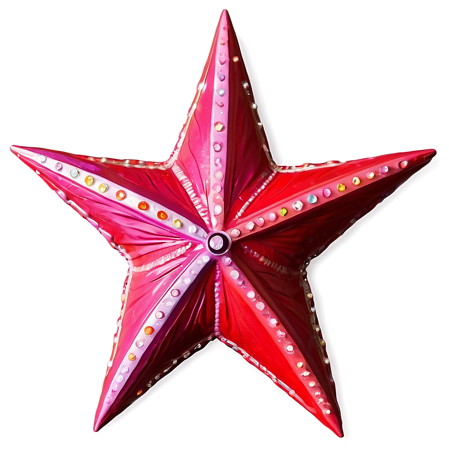 Twinkling Red Star Png 65